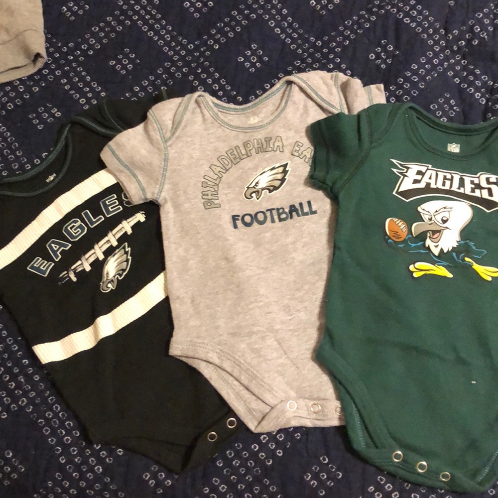 Philadelphia Eagles 6-9 month onesies